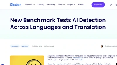 BLUFF Benchmark Featured in Slator featured image
